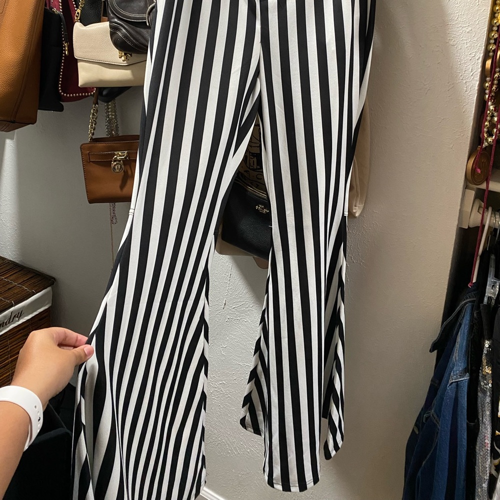 Stripped Flare Pants